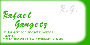 rafael gangetz business card